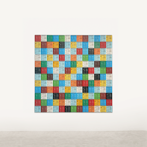 Landscape, Resina de poliéster y pinturas industriales, 153 x 153 cm
